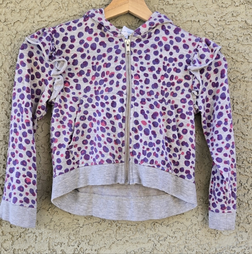Rockets Of Awesome Leopard Ruffle Hoodie